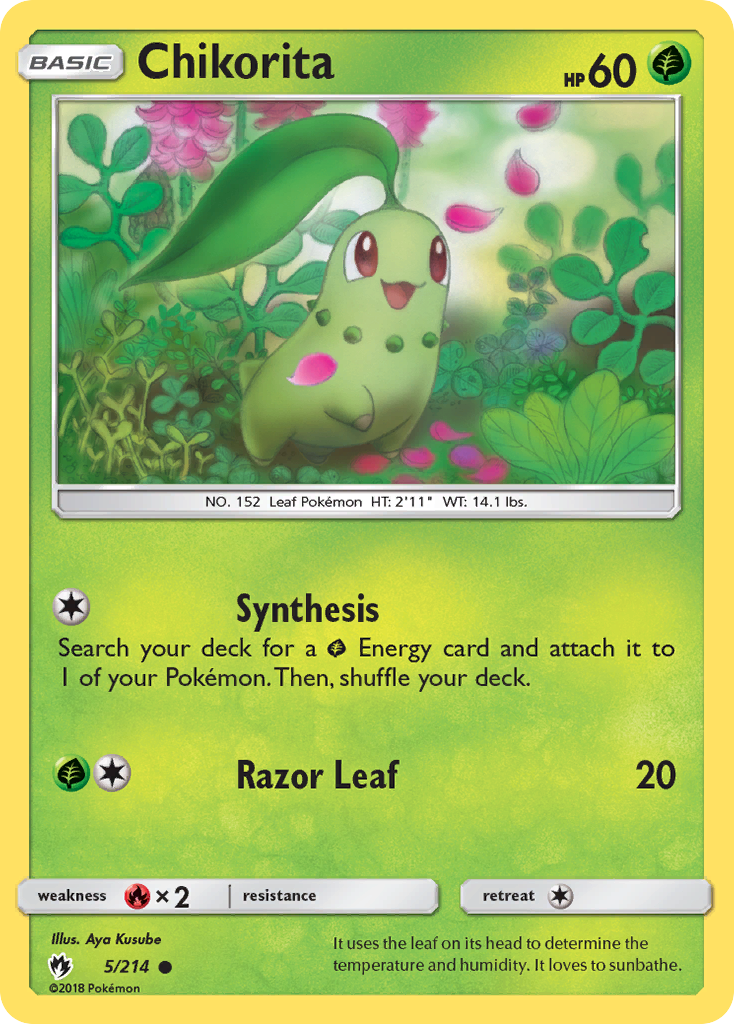 Chikorita (5/214) [Sun & Moon: Lost Thunder] | Card Merchant Takapuna