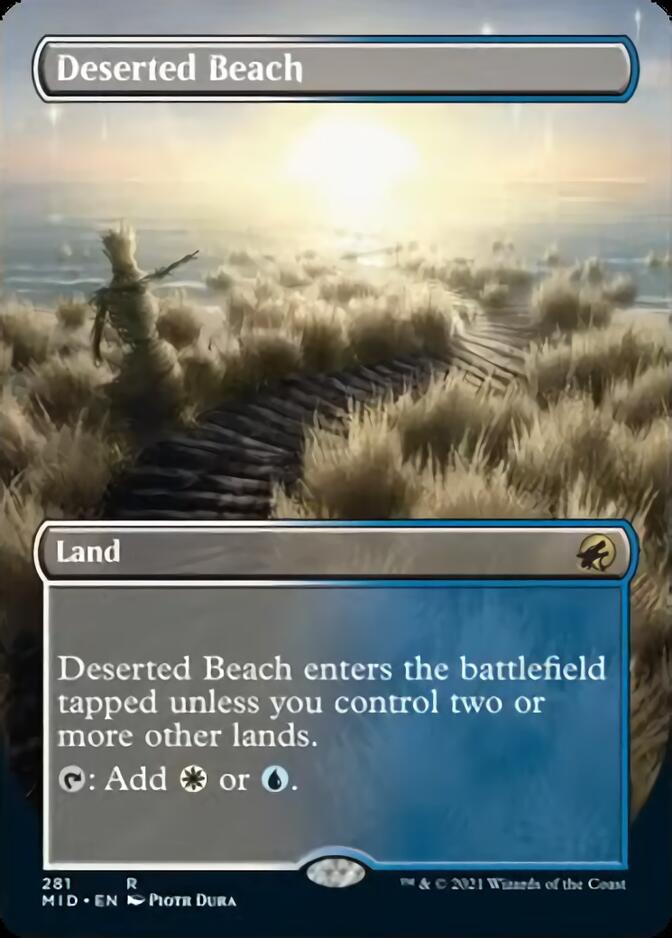 Deserted Beach (Borderless Alternate Art) [Innistrad: Midnight Hunt] | Card Merchant Takapuna