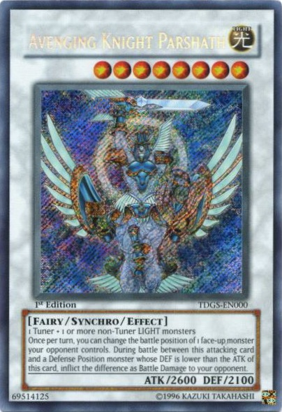 Avenging Knight Parshath [TDGS-EN000] Secret Rare | Card Merchant Takapuna