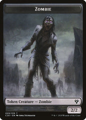 Human Soldier (004) // Zombie Double-Sided Token [Commander 2020 Tokens] | Card Merchant Takapuna