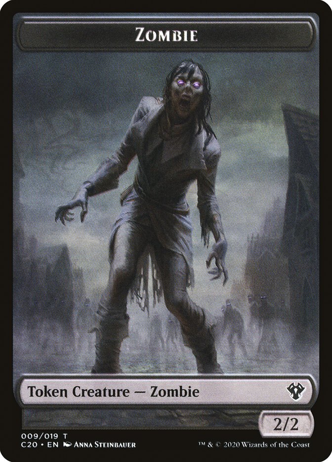 Human Soldier (005) // Zombie Double-Sided Token [Commander 2020 Tokens] | Card Merchant Takapuna