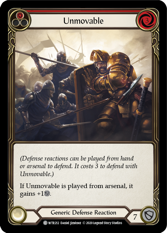 Unmovable (Red) [U-WTR212] (Welcome to Rathe Unlimited)  Unlimited Normal | Card Merchant Takapuna