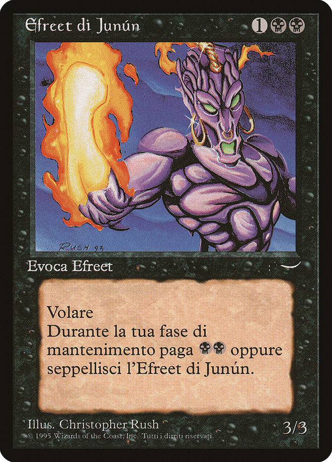 Junun Efreet (Italian) - "Efreet di Junun" [Rinascimento] | Card Merchant Takapuna