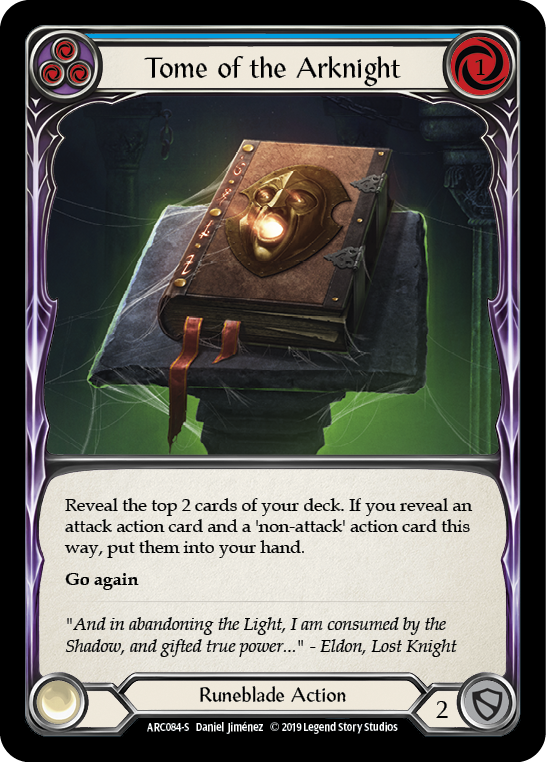 Tome of the Arknight [ARC084-S] (Arcane Rising)  1st Edition Normal | Card Merchant Takapuna