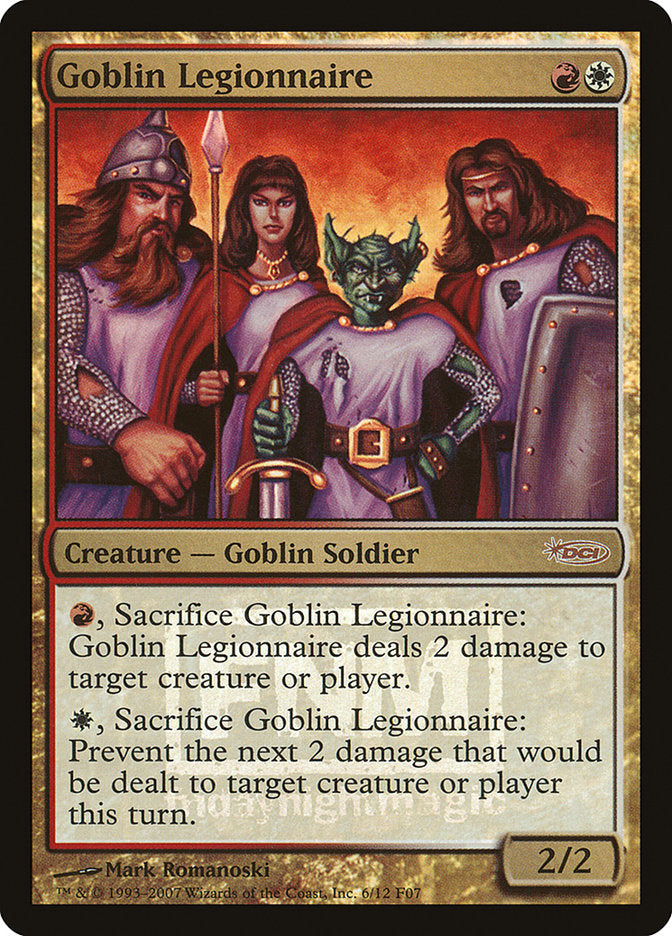 Goblin Legionnaire [Friday Night Magic 2007] | Card Merchant Takapuna