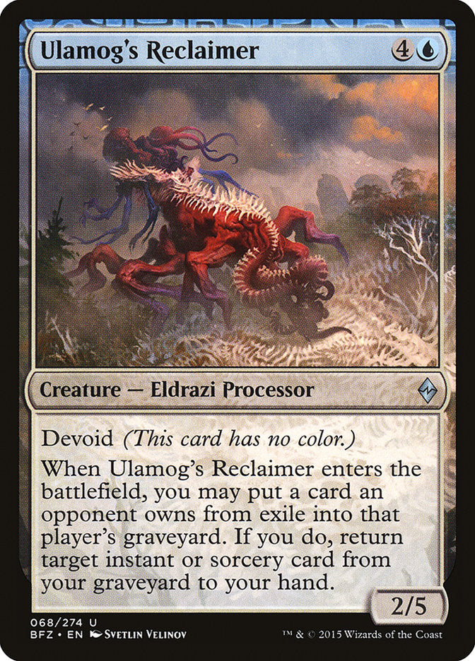 Ulamog's Reclaimer [Battle for Zendikar] | Card Merchant Takapuna