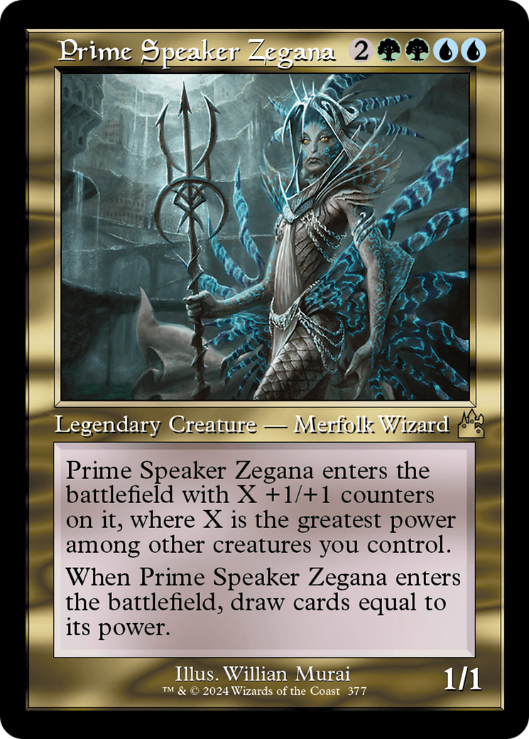 Prime Speaker Zegana (Retro Frame) [Ravnica Remastered] | Card Merchant Takapuna