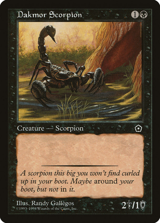 Dakmor Scorpion [Portal Second Age] | Card Merchant Takapuna