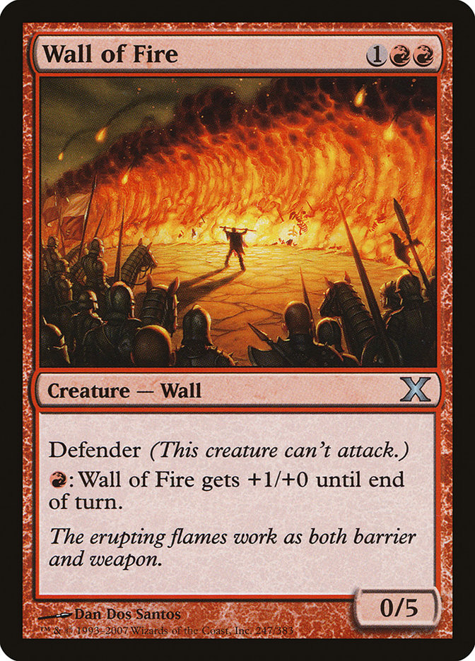 Wall of Fire [Tenth Edition] | Card Merchant Takapuna