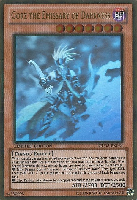 Gorz the Emissary of Darkness [GLD5-EN024] Ghost/Gold Rare | Card Merchant Takapuna