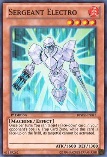 Sergeant Electro [BPW2-EN043] Super Rare | Card Merchant Takapuna