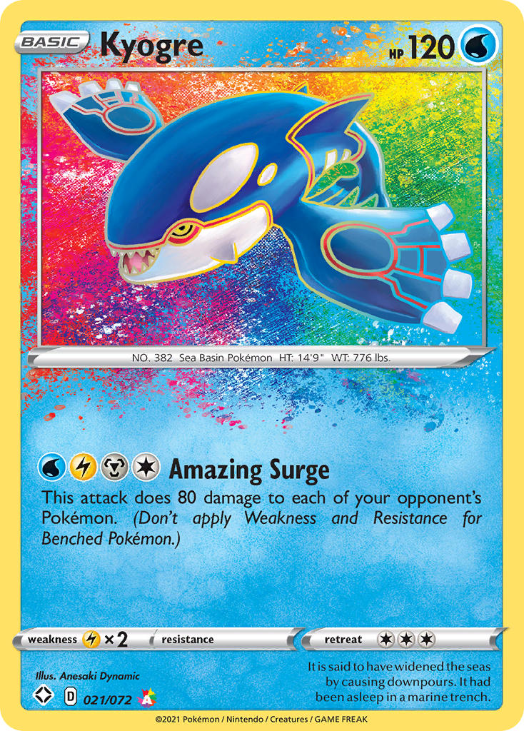 Kyogre (021/072) [Sword & Shield: Shining Fates] | Card Merchant Takapuna