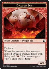 Dragon Egg // Dragon Double-Sided Token [Commander 2018 Tokens] | Card Merchant Takapuna