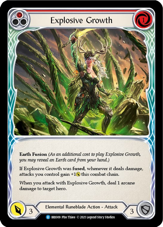 Explosive Growth (Red) [BRI009] (Tales of Aria Briar Blitz Deck)  1st Edition Normal | Card Merchant Takapuna