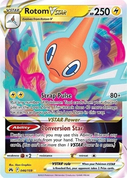 Rotom VSTAR (046/159) [Sword & Shield: Crown Zenith] | Card Merchant Takapuna