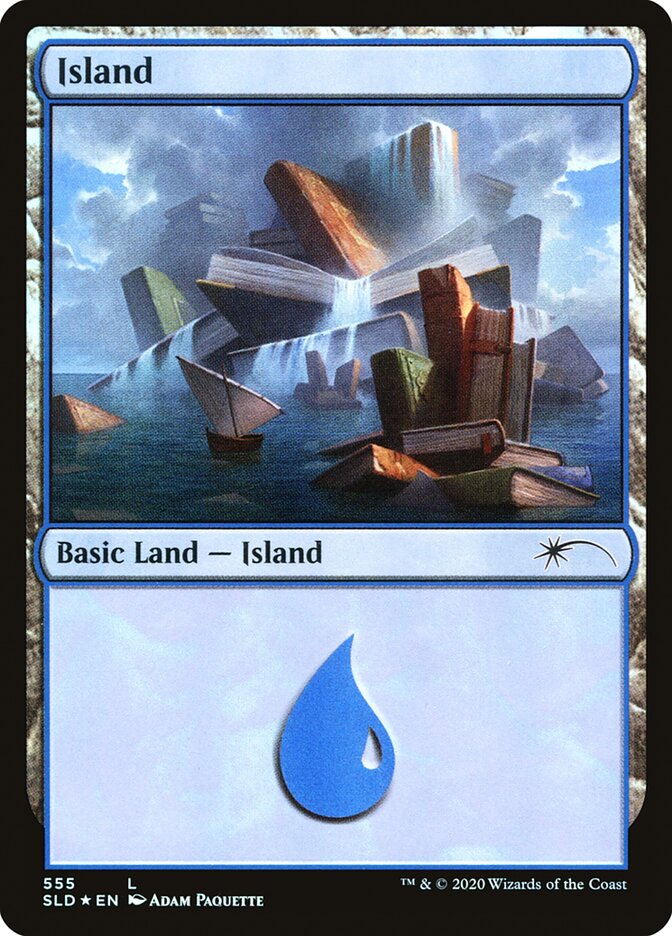 Island (Well Read) (555) [Secret Lair Drop Promos] | Card Merchant Takapuna