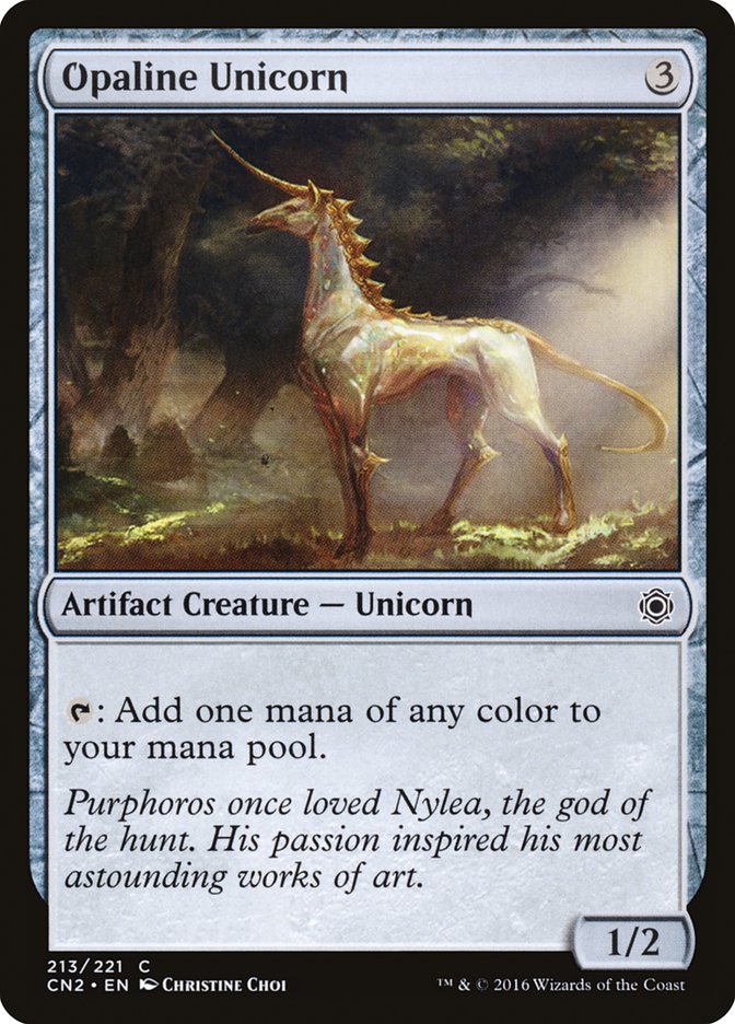 Opaline Unicorn [Conspiracy: Take the Crown] | Card Merchant Takapuna