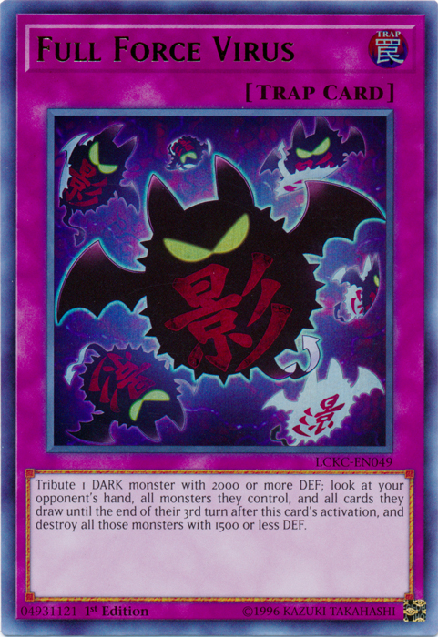 Full Force Virus [LCKC-EN049] Ultra Rare | Card Merchant Takapuna