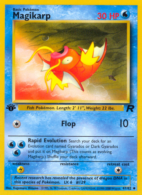 Magikarp (47/82) [Team Rocket 1st Edition] | Card Merchant Takapuna