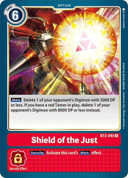 Shield of the Just [BT2-093] [Release Special Booster Ver.1.0] | Card Merchant Takapuna