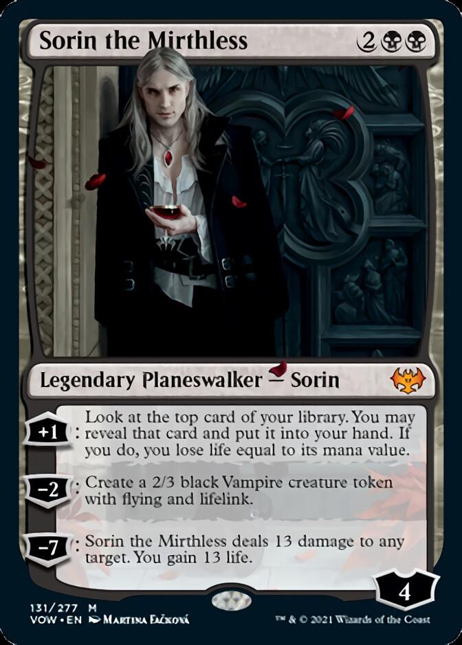 Sorin the Mirthless [Innistrad: Crimson Vow] | Card Merchant Takapuna