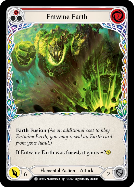 Entwine Earth (Red) [BRI016] (Tales of Aria Briar Blitz Deck)  1st Edition Normal | Card Merchant Takapuna