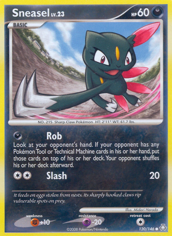 Sneasel (120/146) [Diamond & Pearl: Legends Awakened] | Card Merchant Takapuna