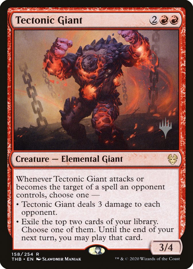 Tectonic Giant (Promo Pack) [Theros Beyond Death Promos] | Card Merchant Takapuna