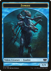 Kraken // Zombie (011/036) Double-Sided Token [Commander 2014 Tokens] | Card Merchant Takapuna