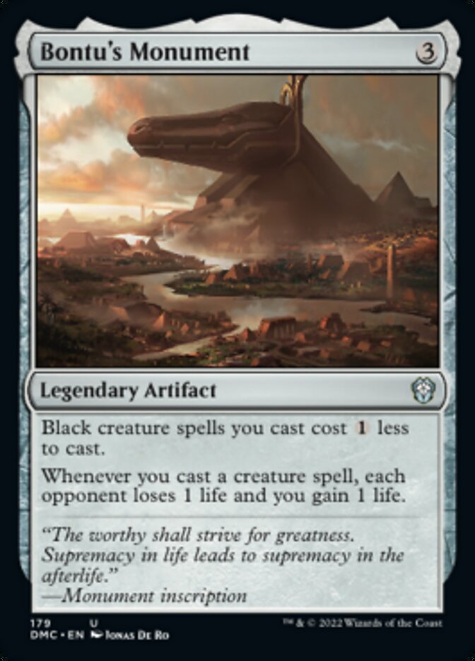 Bontu's Monument [Dominaria United Commander] | Card Merchant Takapuna