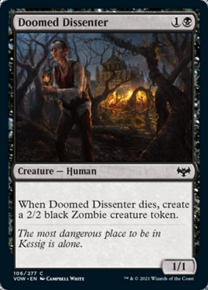 Doomed Dissenter [Innistrad: Crimson Vow] | Card Merchant Takapuna