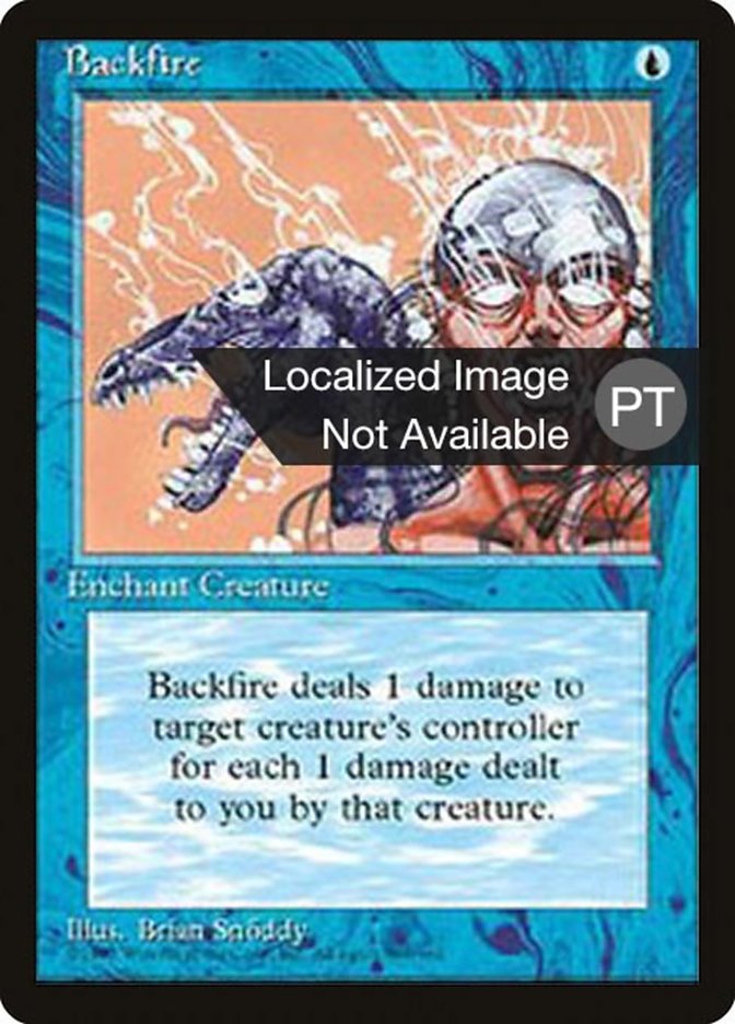 Backfire [Fourth Edition (Foreign Black Border)] | Card Merchant Takapuna