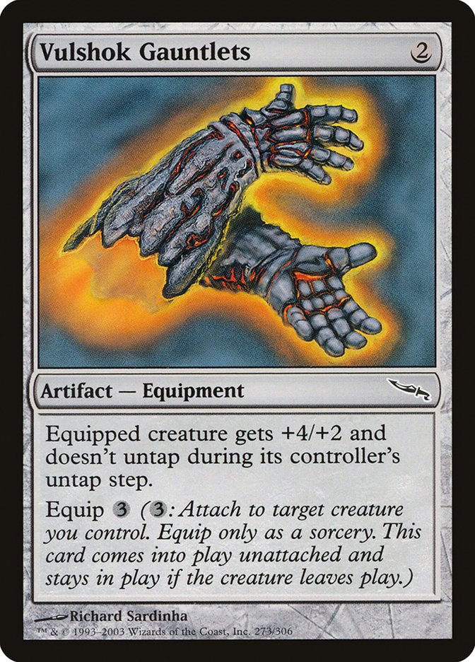 Vulshok Gauntlets [Mirrodin] | Card Merchant Takapuna