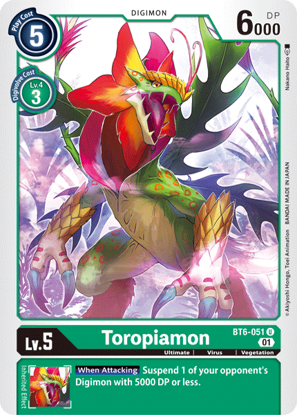 Toropiamon [BT6-051] [Double Diamond] | Card Merchant Takapuna