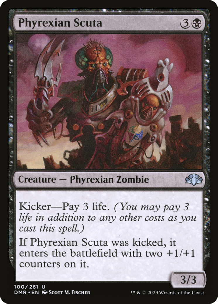 Phyrexian Scuta [Dominaria Remastered] | Card Merchant Takapuna