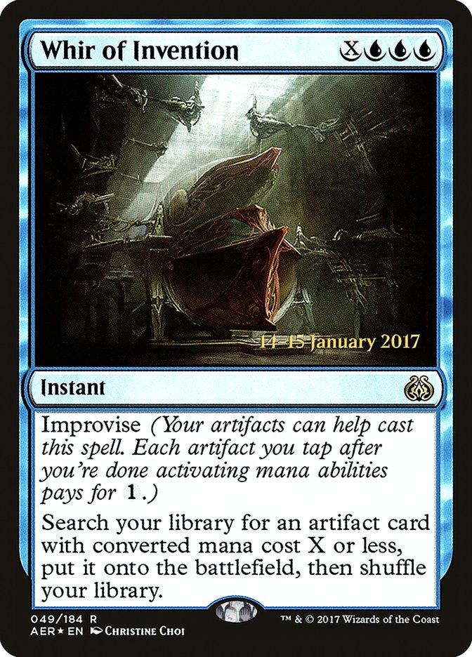 Whir of Invention [Aether Revolt Prerelease Promos] | Card Merchant Takapuna