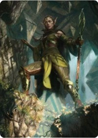 Nissa of Shadowed Boughs 1 Art Card [Zendikar Rising Art Series] | Card Merchant Takapuna