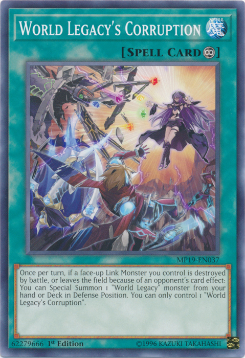 World Legacy's Corruption [MP19-EN037] Common | Card Merchant Takapuna