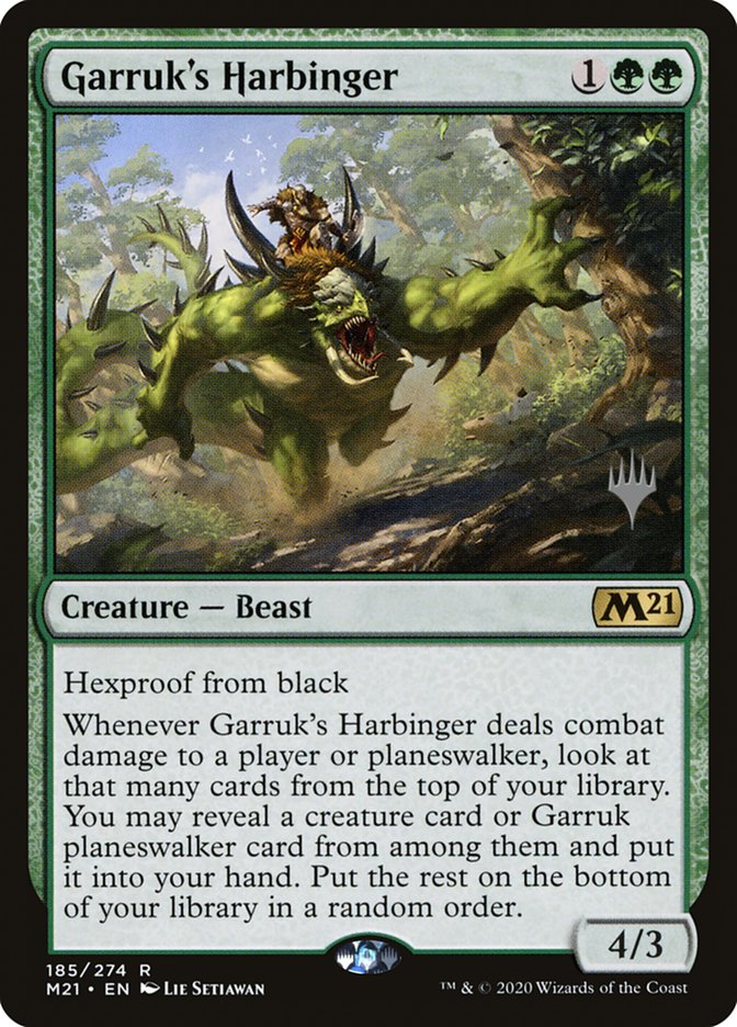 Garruk's Harbinger (Promo Pack) [Core Set 2021 Promos] | Card Merchant Takapuna