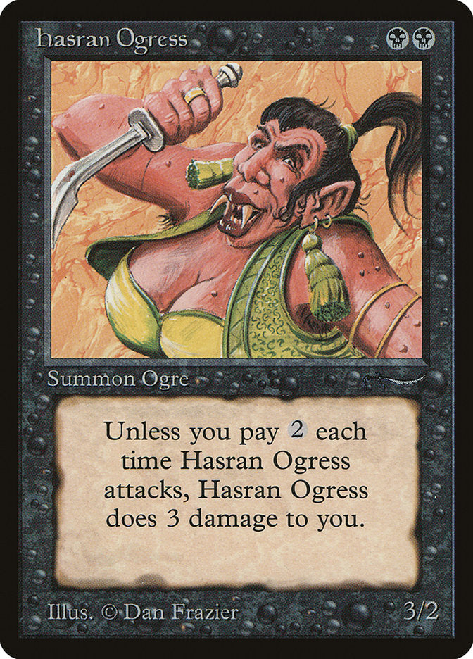 Hasran Ogress (Light Mana Cost) [Arabian Nights] | Card Merchant Takapuna