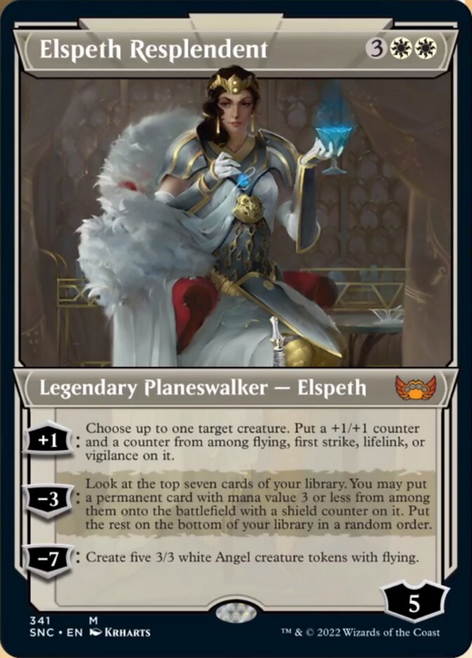 Elspeth Resplendent (Showcase Art Deco) [Streets of New Capenna] | Card Merchant Takapuna