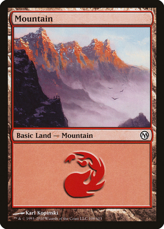 Mountain (108) [Duels of the Planeswalkers] | Card Merchant Takapuna