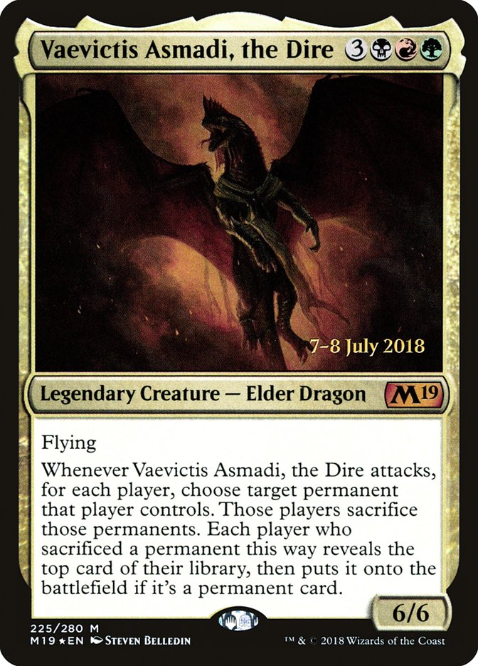 Vaevictis Asmadi, the Dire [Core Set 2019 Prerelease Promos] | Card Merchant Takapuna