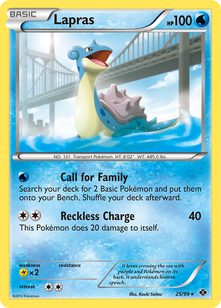 Lapras (25/99) [Black & White: Next Destinies] | Card Merchant Takapuna