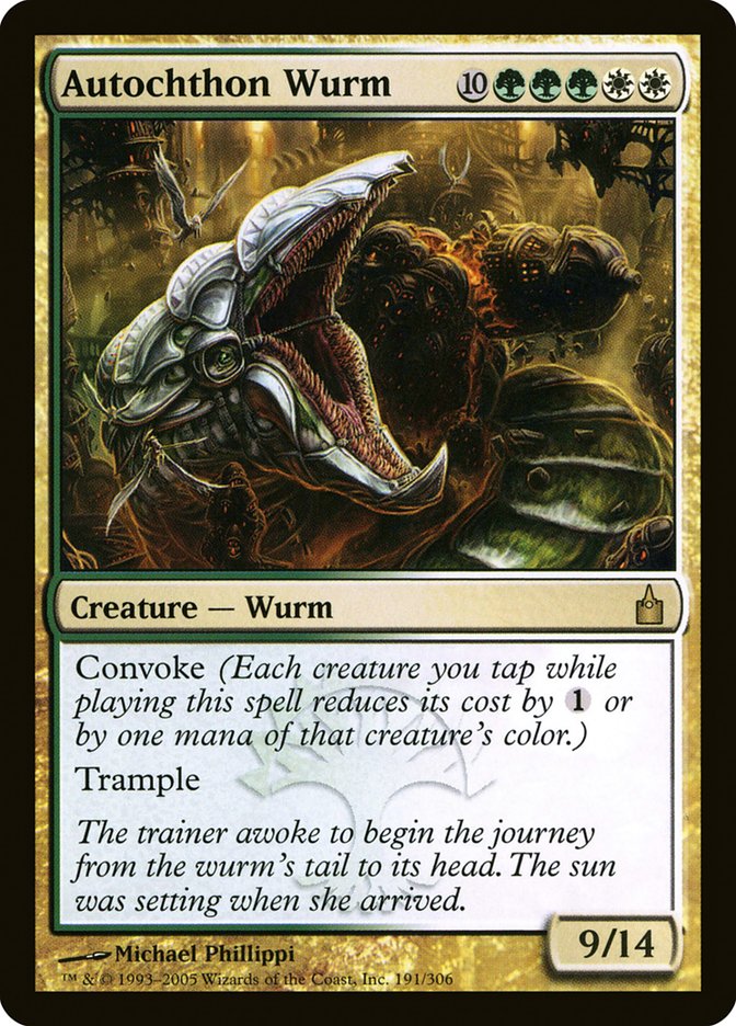 Autochthon Wurm [Ravnica: City of Guilds] | Card Merchant Takapuna