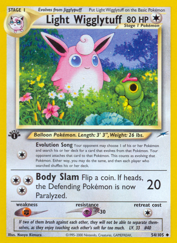 Light Wigglytuff (54/105) [Neo Destiny 1st Edition] | Card Merchant Takapuna