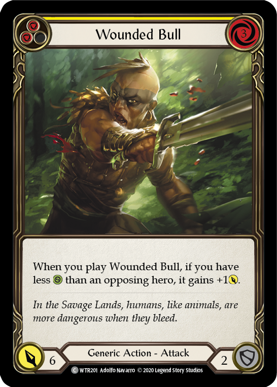 Wounded Bull (Yellow) [U-WTR201] (Welcome to Rathe Unlimited)  Unlimited Normal | Card Merchant Takapuna
