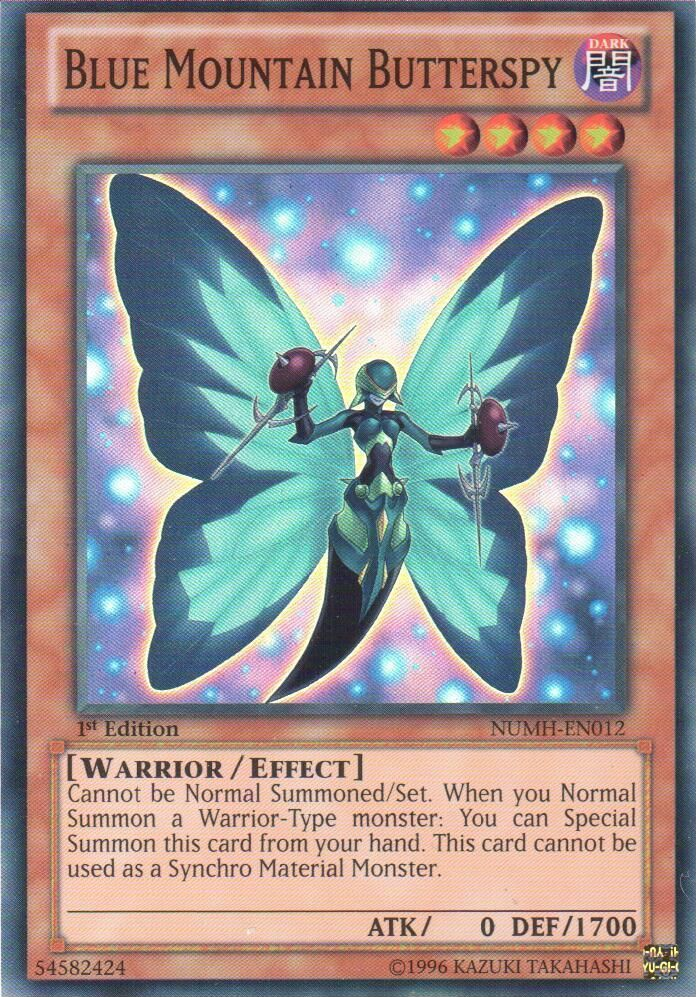 Blue Mountain Butterspy [NUMH-EN012] Super Rare | Card Merchant Takapuna