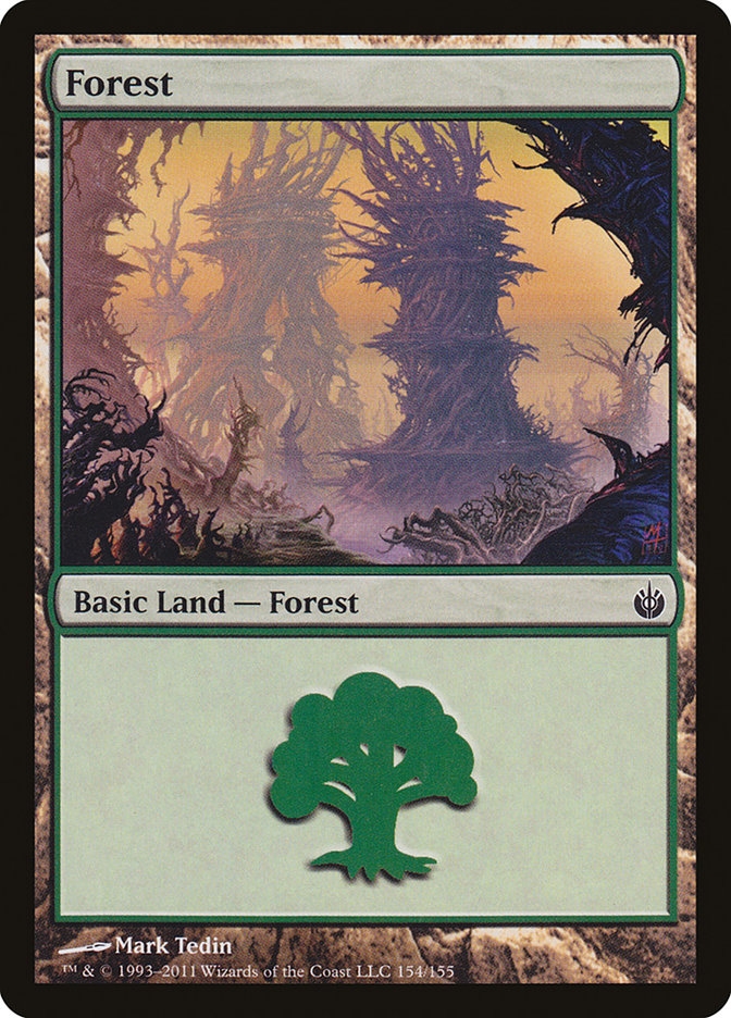 Forest (154) [Mirrodin Besieged] | Card Merchant Takapuna