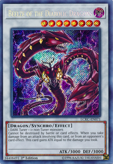 Beelze of the Diabolic Dragons [LCKC-EN071] Secret Rare | Card Merchant Takapuna